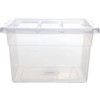 Storage Box with Lid, Clear, 400x240x245mm, 22L thumbnail-0