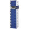 Charging Locker, 10 Compartments, Blue, 1800 x 450 x 450mm thumbnail-0
