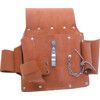 Tool Belt, Leather, Tan, 4 Pockets, 260 x 200mm thumbnail-0
