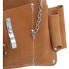 Tool Belt, Leather, Tan, 4 Pockets, 260 x 200mm thumbnail-2