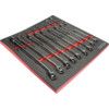 18 Piece Combination Spanner Set in 2/3 Foam Inlay for Tool Cabinats thumbnail-1