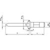 3.2x15mm ALUMINIUM CSK HEAD RIVET (BOX 500) thumbnail-3