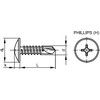 4.2x16mm SELF-DRILL CROSS SCREW Z&B thumbnail-0