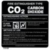 S/IL/C CO2 Extinguishant Label, Self Adhesive 140mm x 140mm thumbnail-0
