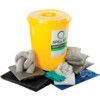 Oil Spill Kit, 80L Absorbent Capacity Per Kit, Circular Bin thumbnail-0