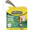Loop Tape Spots, Yellow, 22mm, Pack of 125 thumbnail-0