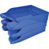 EXECUTIVE STACKING LETTER TRAY BLUE thumbnail-1