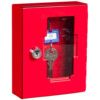 Emergency Key Cabinet, 1 Key Capacity, Red, Steel, 153 x 120 x 40mm thumbnail-0