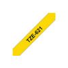 BROTHER TZE-621 9mm P-TOUCH TAPE BLACK/YELLOW  thumbnail-0
