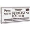 N75W, Permanent Marker, Black, Fine, Bullet/Ballpoint Tip, 12 Pack thumbnail-2