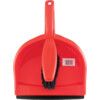 Plastic Dustpan & Soft Brush Set Red thumbnail-0