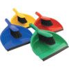 Green Plastic Dustpan & Stiff Brush Set thumbnail-1