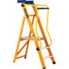 8-Tread, Folding Step Ladder, 1.89m, Glass Fibre, Yellow thumbnail-0