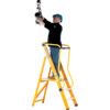 8-Tread, Folding Step Ladder, 1.89m, Glass Fibre, Yellow thumbnail-1