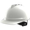 V-GARD 500 Vented Safety Helmet with FAS-TRAC III Suspension and Sewn PVC Sweatband, White thumbnail-0