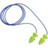 Comets®, Reusable Ear Plugs, Corded, Detectable, Triple Flange, 25dB, Green, Plastic thumbnail-0