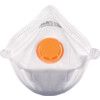 IX Series Disposable Mask, Valved, White/Orange, FFP3, Filters Dust/Particulates, Pack of 15 thumbnail-0