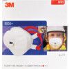 8835+ Disposable Mask, Valved, White/Red, FFP3, Filters Dust/Mist/Particulates, Pack of 5 thumbnail-3