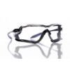 QUADRO, Safety Glasses, Clear Lens, Full-Frame, Black/Blue Frame, Anti-Fog/Anti-scratch/UV-resistant thumbnail-0
