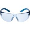 Stream, Safety Glasses, Blue Lens, Wraparound, Black/Blue Frame, Anti-Fog/Scratch-resistant thumbnail-0