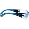 Stream, Safety Glasses, Blue Lens, Wraparound, Black/Blue Frame, Anti-Fog/Scratch-resistant thumbnail-1