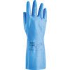 37-501 VersaTouch Chemical Resistant Gloves, Blue, Nitrile, Cotton Flocked Liner, Size 9.5 thumbnail-1