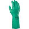 37-676 Solvex Chemical Resistant Gauntlet, Green, Nitrile, Cotton Flocked Liner, Size 8 thumbnail-0