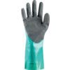 58-735 Alphatec Chemical Resistant Gloves, Black/Green, Nitrile, Size 10 thumbnail-2