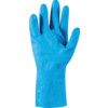 87-195 VersaTouch Chemical Resistant Gloves, Blue, Latex, Cotton Flocked Liner, Size 8.5-9 thumbnail-2