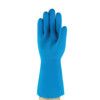 Alphatec, Chemical Resistant Gloves, Blue, Latex, Polyamide Liner, Size 8 thumbnail-1