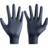 Microflex 93-852 Disposable Gloves, Black, Nitrile, 4.7mil Thickness, Powder Free, Size 7, Pack of 100 thumbnail-0