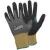 Tegera Infinity, Cut Resistant Gloves, Black/Grey/Yellow, EN388: 2016, 4, X, 4, 1, B, Nitrile Foam Palm, CRF® Technology/Nylon/Stainless Steel Fibre Yarn, Size 8 thumbnail-0