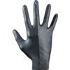 6112 Disposable Gloves, Black, Nitrile, 4mil Thickness, Powder Free, Size 10, Pack of 100 thumbnail-0