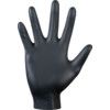 6112 Disposable Gloves, Black, Nitrile, 4mil Thickness, Powder Free, Size 8, Pack of 100 thumbnail-1