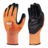 TRC702 Mechanical Hazard Gloves, Black/Orange, HPPE Liner, Polyurethane Coating, EN388: 2016, 4, X, 4, 3, C, Size XL thumbnail-0
