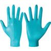 Teal Disposable Gloves, Green, Nitrile, 4.8mil Thickness, Powder Free, Size 8, Pack of 100 thumbnail-0