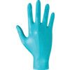 Teal Disposable Gloves, Green, Nitrile, 4.8mil Thickness, Powder Free, Size 10, Pack of 100 thumbnail-1