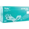 Teal Disposable Gloves, Green, Nitrile, 4.8mil Thickness, Powder Free, Size 8, Pack of 100 thumbnail-4