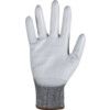 Cut Resistant Gloves, 18 Gauge Cut D, Size 10, Grey, Polyurethane Palm, EN388: 2016 thumbnail-2