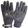 BG408, Anti Vibration Gloves, Black/Blue, Leather, Mesh Coating, EN388: 2003, 1, 2, 2, 1, Size 2XL thumbnail-0