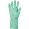 326 Optima, Chemical Resistant Gloves, Green, Rubber, Cotton Flocked Liner, Size 9-9.5 thumbnail-2