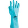 927 Nitritech III, Chemical Resistant Gloves, Green, Nitrile, Cotton Flocked Liner, Size 10 thumbnail-1