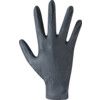 Finite GL1002 Disposable Gloves, Black, Nitrile, 5.9mil Thickness, Powder Free, Size 8, Pack of 100 thumbnail-1