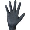Finite GL1001 Disposable Gloves, Black, Nitrile, 5.9mil Thickness, Powder Free, Size 7, Pack of 100 thumbnail-2