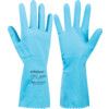S405 Swift Household, Chemical Resistant Gloves, Blue, Rubber, Cotton Flocked Liner, Size M thumbnail-0