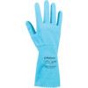 S405 Swift Household, Chemical Resistant Gloves, Blue, Rubber, Cotton Flocked Liner, Size M thumbnail-1
