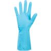 S405 Swift Household, Chemical Resistant Gloves, Blue, Rubber, Cotton Flocked Liner, Size M thumbnail-2