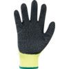 A140, Cold Resistant Gloves, Black/Yellow, Acrylic Liner, Latex Coating, Size M thumbnail-2