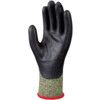 Cut Resistant Gloves, Black/Green, EN388: 2016, 4, X, 2, 4, F, Sponge Nitrile Palm Coated, Aramid/Polyester, Size 9 thumbnail-1