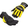 49-6220 Rhinoguard, Puncture Resistant Gloves, Black/Yellow, Rhino Yarn™, Leather Coating, EN388: 2016, 4, X, 4, 4, E, Size 8 thumbnail-0